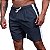 Short Tactel Listrado Elastic Masculino MXD Conceito 3 Bolsos Chumbo Com Listra Branca - Imagem 2