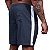 Short Tactel Listrado Elastic Masculino MXD Conceito 3 Bolsos Chumbo Com Listra Branca - Imagem 3