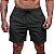 Short Tactel Listrado Elastic Masculino MXD Conceito 3 Bolsos Verde Militar Com Listra Branca - Imagem 1