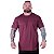 Camiseta Plus Size Tradicional Manga Curta MXD Conceito 50% Algodão 50% Poliéster Mescla Bordo - Imagem 1