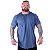 Camiseta Longline Plus Size MXD Conceito Manga Curta Mescla Marinho - Imagem 1