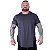 Camiseta Longline Plus Size MXD Conceito Manga Curta Mescla Preto - Imagem 1