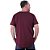 Camiseta Longline Plus Size MXD Conceito Manga Curta Mescla Bordo - Imagem 2