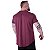 Camiseta Longline Plus Size MXD Conceito Manga Curta Mescla Bordo - Imagem 2