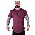 Camiseta Longline Plus Size MXD Conceito Manga Curta Mescla Bordo - Imagem 1