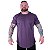 Camiseta Longline Plus Size MXD Conceito Manga Curta Mescla Roxo - Imagem 1