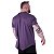 Camiseta Longline Plus Size MXD Conceito Manga Curta Mescla Roxo - Imagem 2
