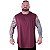 Regata Machão Longline Sem Manga Plus Size MXD Conceito 50% Algodão 50% Poliéster Mescla Bordo - Imagem 1