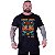 Camiseta Longline Estampada Plus Size MXD Conceito Manga Curta Leão Good Vibes - Imagem 1