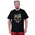 Camiseta Tradicional Estampada Plus Size Curta MXD Conceito Caveira Pixel - Imagem 1
