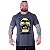 Camiseta Tradicional Estampada Plus Size Curta MXD Conceito Caveira HardCore - Imagem 3