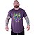 Camiseta Longline Estampada Plus Size MXD Conceito Manga Curta Caveira Pixel - Imagem 3