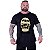 Camiseta Longline Estampada Plus Size MXD Conceito Manga Curta Caveira Hardcore - Imagem 3