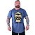 Camiseta Longline Estampada Plus Size MXD Conceito Manga Curta Caveira Hardcore - Imagem 4