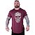 Camiseta Longline Estampada Plus Size MXD Conceito Manga Curta Caveira Estilhaços - Imagem 3