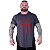 Camiseta Longline Estampada Plus Size MXD Conceito Manga Curta Red Punk Skull - Imagem 2