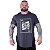 Camiseta Longline Estampada Plus Size MXD Conceito Manga Curta Skull Card - Imagem 3