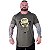 Camiseta Longline Estampada Plus Size MXD Conceito Manga Curta Caveira Boné - Imagem 4