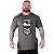 Camiseta Tradicional Estampada Plus Size Curta MXD Conceito Caveira Lenhadora - Imagem 1