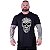 Camiseta Tradicional Estampada Plus Size Curta MXD Conceito Caveira Estilhaços - Imagem 2