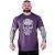 Camiseta Tradicional Estampada Plus Size Curta MXD Conceito Caveira Estilhaços - Imagem 5
