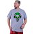 Camiseta Tradicional Estampada Plus Size Curta MXD Conceito Caveira com Fone de Ouvido - Imagem 2
