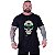 Camiseta Longline Estampada Plus Size MXD Conceito Manga Curta Caveira Popstar - Imagem 1