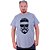 Camiseta Longline Estampada Plus Size MXD Conceito Manga Curta Stylish Skull - Imagem 1