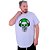 Camiseta Longline Estampada Plus Size MXD Conceito Manga Curta Green Glasses Skull - Imagem 2