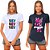 Kit 2 Camisetas Longline Feminina MXD Conceito No Limits e Hey Hey Hey - Imagem 1