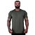 Camiseta Tradicional MXD Conceito Dry Fit 90% Poliéster 10% Elastano UV50+ MultiFresh Acab. Liso Verde Oliva - Imagem 1
