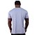 Camiseta Tradicional MXD Conceito Dry Fit 90% Poliéster 10% Elastano UV50+ MultiFresh Acab. Liso Cinza Gelo - Imagem 2