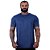 Camiseta Tradicional MXD Conceito Dry Fit 100% Poliéster Rajado Furadinho Azul Escuro - Imagem 1