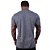Camiseta Tradicional MXD Conceito Dry Fit 100% Poliéster Rajado Furadinho Cinza - Imagem 2