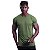 Camiseta Dry Premium Tradicional MXD Conceito Fit em 100% Poliamida String Furadinho Verde Oliva - Imagem 1