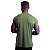 Camiseta Dry Premium Tradicional MXD Conceito Fit em 100% Poliamida String Furadinho Verde Oliva - Imagem 2