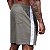 Short Tactel Listrado Elastic Masculino MXD Conceito 3 Bolsos Caqui Areia Com Listra Branca - Imagem 3
