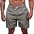 Short Tactel Listrado Elastic Masculino MXD Conceito 3 Bolsos Caqui Areia Com Listra Branca - Imagem 1