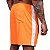 Short Tactel Listrado Elastic Masculino MXD Conceito 3 Bolsos Laranja Fluorescente Neon Com Listra Branca - Imagem 3