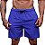 Short Tactel Listrado Elastic Masculino MXD Conceito 3 Bolsos Azul Bic Com Listra Branca - Imagem 1