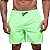 Short Tactel Listrado Elastic Masculino MXD Conceito 3 Bolsos Verde Fluorescente Neon Com Listra Branca - Imagem 2