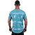 Camiseta Longline Fullprint Masculina MXD Conceito Tie Dye Azul Ondas - Imagem 2
