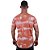 Camiseta Longline Fullprint Masculina MXD Conceito Tie Dye Laranja Ondas - Imagem 2
