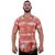 Camiseta Longline Fullprint Masculina MXD Conceito Tie Dye Laranja Ondas - Imagem 1