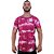 Camiseta Longline Fullprint Masculina MXD Conceito Tie Dye Rosa Ondas - Imagem 1