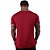 Camiseta Tradicional MXD Conceito Dry Fit em 100% Poliamida String Furadinho Vermelho Escuro Vinho - Imagem 2