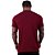 Camiseta Tradicional Masculina MXD Conceito Fio 40.1 Cotton Premium Vermelho Vinho - Imagem 3