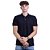 Camisa Polo Piquet Premium Penteado Masculina 50% Algodão 50% Poliéster MXD Conceito Preto Sólido - Imagem 2