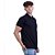 Camisa Polo Piquet Premium Penteado Masculina 50% Algodão 50% Poliéster MXD Conceito Preto Sólido - Imagem 3