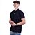 Camisa Polo Piquet Premium Penteado Masculina 50% Algodão 50% Poliéster MXD Conceito Preto Sólido - Imagem 1